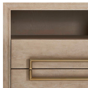   Light Oak 2-Drawer Side Table | Oroa.com
