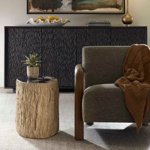   Modern European furniture - Petrified Wood Indoor/Outdoor Accent Table - www.oroa.com | Oroa.com