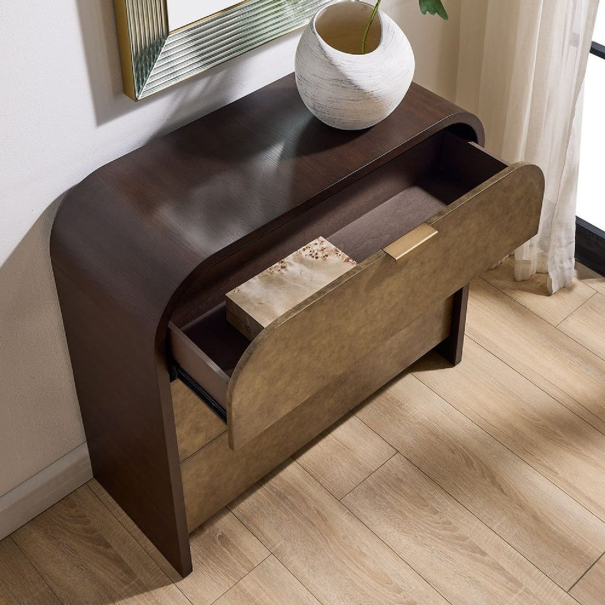   Modern European furniture - Two-Toned Oak 3-Drawer Chest - www.oroa.com | Oroa.com