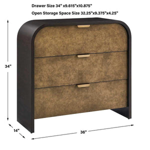   Modern European furniture - Two-Toned Oak 3-Drawer Chest - www.oroa.com | Oroa.com