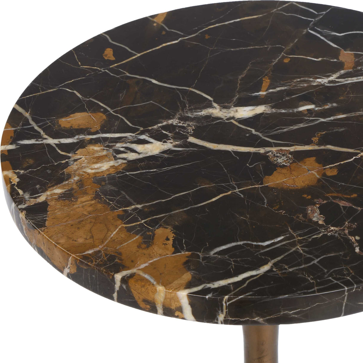   Modern European furniture - Black Marble Pedestal Drink Table - www.oroa.com | Oroa.com