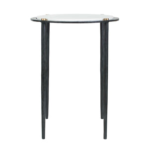   Gray Marble Accent Table | Oroa.com