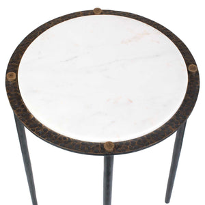   Gray Marble Accent Table | Oroa.com