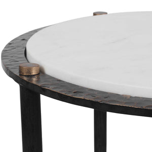   Gray Marble Accent Table | Oroa.com