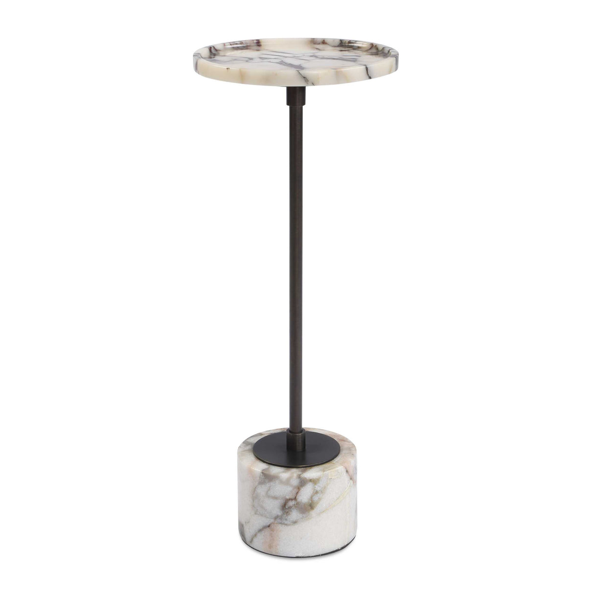   Modern European furniture - White Marble Round Drink Table - www.oroa.com | Oroa.com