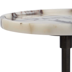   Modern European furniture - White Marble Round Drink Table - www.oroa.com | Oroa.com