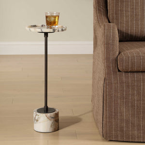   Modern European furniture - White Marble Round Drink Table - www.oroa.com | Oroa.com