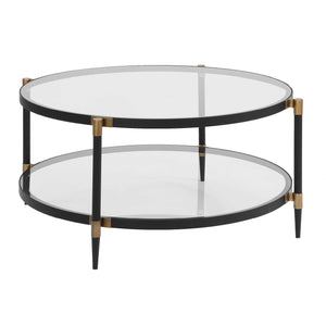   Round Tempered Glass Coffee Table | Oroa.com