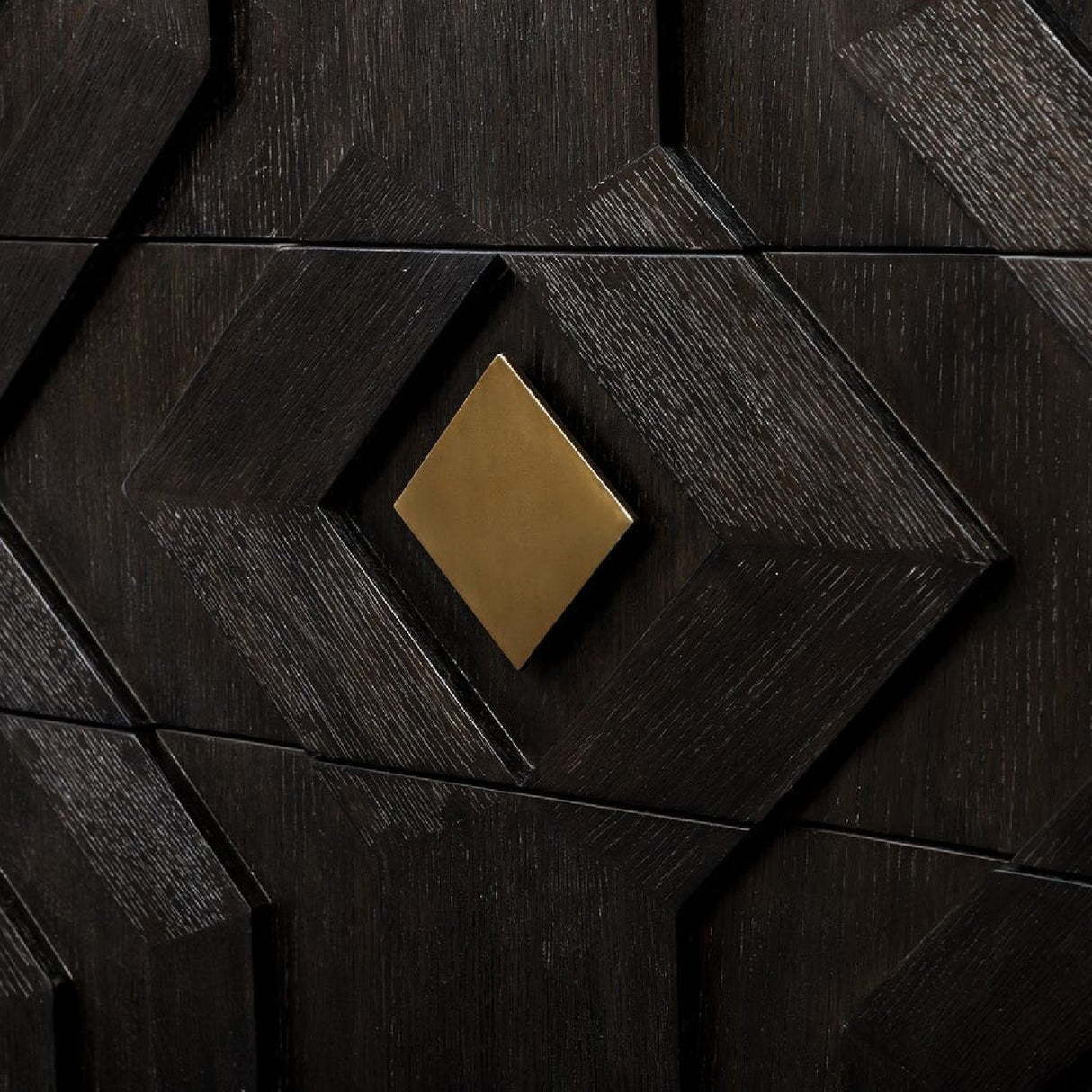   Modern European furniture - Black Oak Chevron 3-Drawer Chest - www.oroa.com | Oroa.com