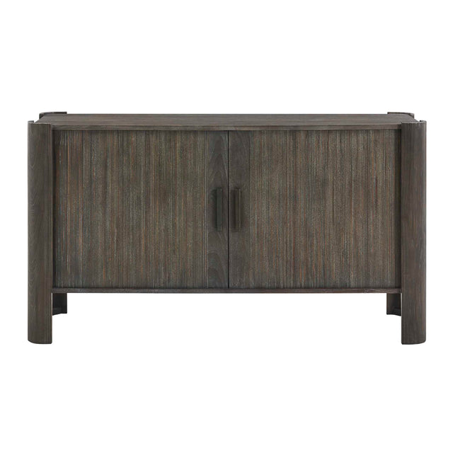 Modern European furniture - Gray Wooden Sliding Door Cabinet - www.oroa.com