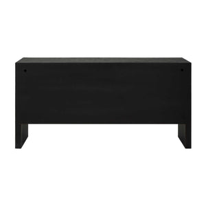   Modern European furniture - Black Grasscloth 4-Door Cabinet - www.oroa.com | Oroa.com