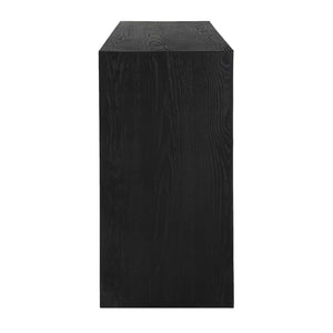   Modern European furniture - Black Grasscloth 4-Door Cabinet - www.oroa.com | Oroa.com