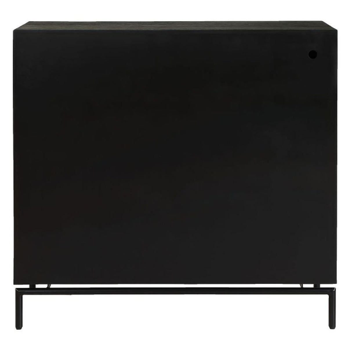   Modern European furniture - Black Fir Wood 2-Door Cabinet - www.oroa.com | Oroa.com