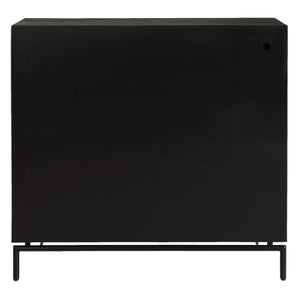   Modern European furniture - Black Fir Wood 2-Door Cabinet - www.oroa.com | Oroa.com