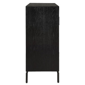  Modern European furniture - Black Fir Wood 2-Door Cabinet - www.oroa.com | Oroa.com