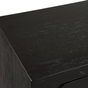  Modern European furniture - Black Fir Wood 2-Door Cabinet - www.oroa.com | Oroa.com