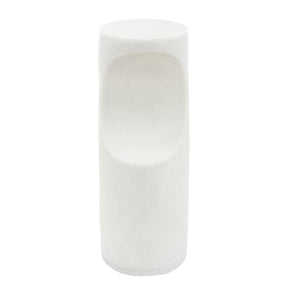   Modern European furniture - White Stone Indoor/Outdoor Accent Table - www.oroa.com | Oroa.com