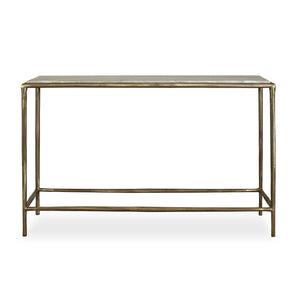   Modern European furniture - Brass Framed Marble Console Table - www.oroa.com | Oroa.com
