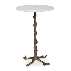   Modern European furniture - Round White Marble Accent Table - www.oroa.com | Oroa.com