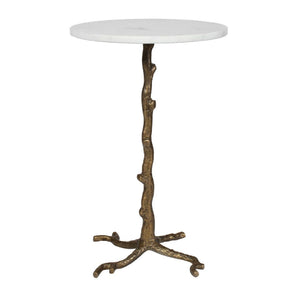   Modern European furniture - Round White Marble Accent Table - www.oroa.com | Oroa.com