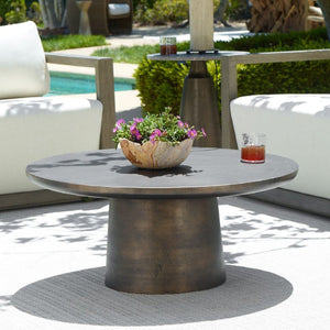   Modern European furniture - Golden Bronze Indoor/Outdoor Coffee Table - www.oroa.com | Oroa.com