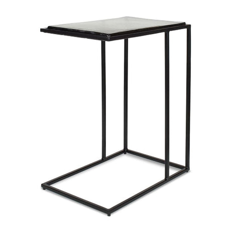   Modern European furniture - Cast Glass C-Shaped End Table - www.oroa.com | Oroa.com