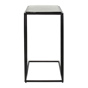   Modern European furniture - Cast Glass C-Shaped End Table - www.oroa.com | Oroa.com
