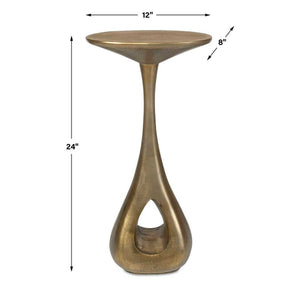   Modern European furniture - Antique Brass Indoor/Outdoor Accent Table - www.oroa.com | Oroa.com