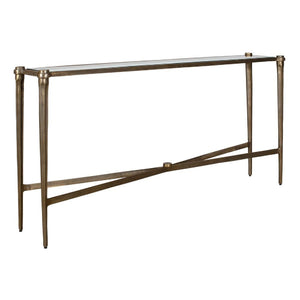   Modern European furniture - Antique Brass Framed Console Table - www.oroa.com | Oroa.com