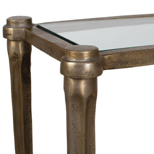  Modern European furniture - Antique Brass Framed Console Table - www.oroa.com | Oroa.com
