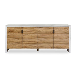   Modern European furniture - Carved Mindi Wood 4-Door Cabinet - www.oroa.com | Oroa.com