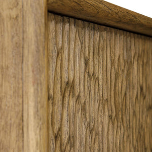   Natural Mindi Wood 4-Door Cabinet | Oroa.com