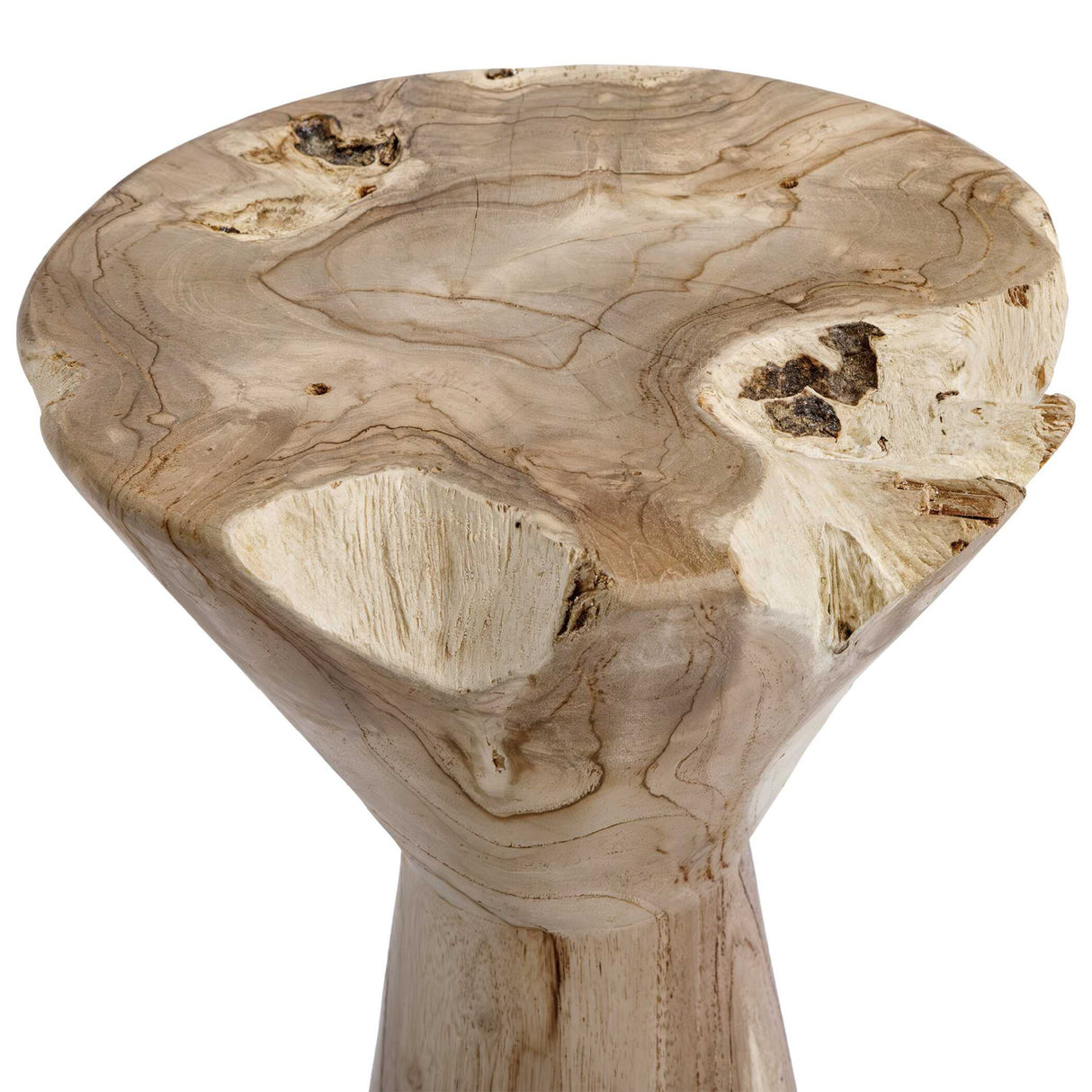   Hourglass Teak Indoor/Outdoor Drink Table | Oroa.com