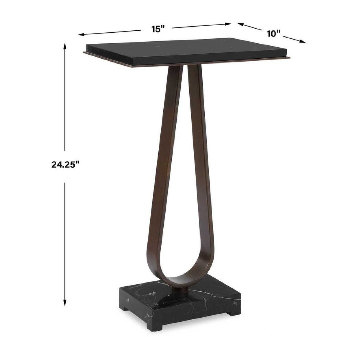   Modern European furniture - Black Marble Side Table - www.oroa.com | Oroa.com