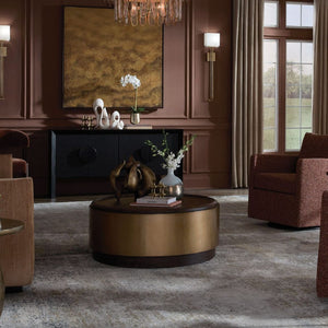   Modern European furniture - Mappa Burl Round Coffee Table - www.oroa.com | Oroa.com