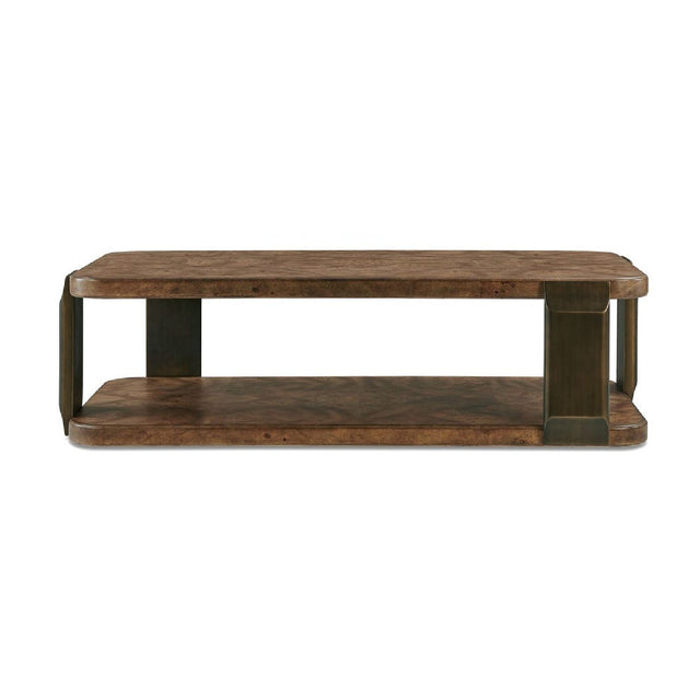 Modern European furniture - Mappa Burl Rectangular Coffee Table - www.oroa.com