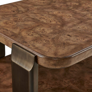   Modern European furniture - Mappa Burl Rectangular Coffee Table - www.oroa.com | Oroa.com