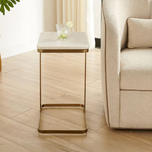   Modern European furniture - White Marble End Table - www.oroa.com | Oroa.com
