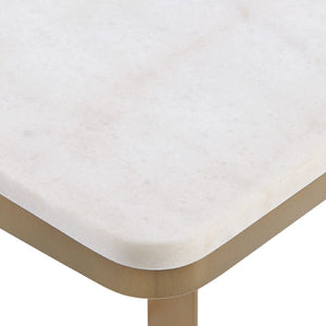   Modern European furniture - White Marble End Table - www.oroa.com | Oroa.com