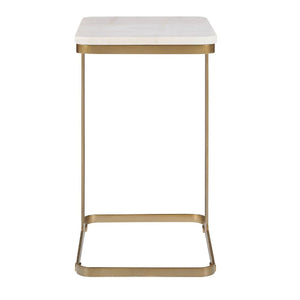   Modern European furniture - White Marble End Table - www.oroa.com | Oroa.com