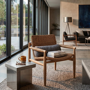   Modern European furniture - Wicker Scooped Outdoor Lounge Chair  - www.oroa.com | Oroa.com