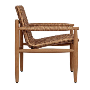   Modern European furniture - Wicker Scooped Outdoor Lounge Chair  - www.oroa.com | Oroa.com