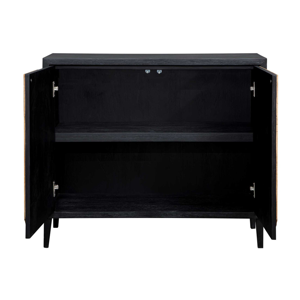   Modern European furniture - Black Wooden 2-Door Cabinet - www.oroa.com | Oroa.com