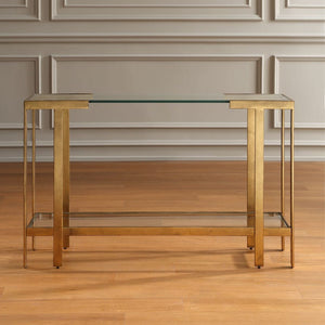   Modern European furniture - Gold Framed Glass Console Table - www.oroa.com | Oroa.com