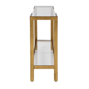   Modern European furniture - Gold Framed Glass Console Table - www.oroa.com | Oroa.com