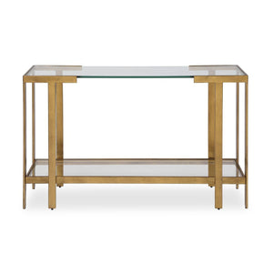   Modern European furniture - Gold Framed Glass Console Table - www.oroa.com | Oroa.com