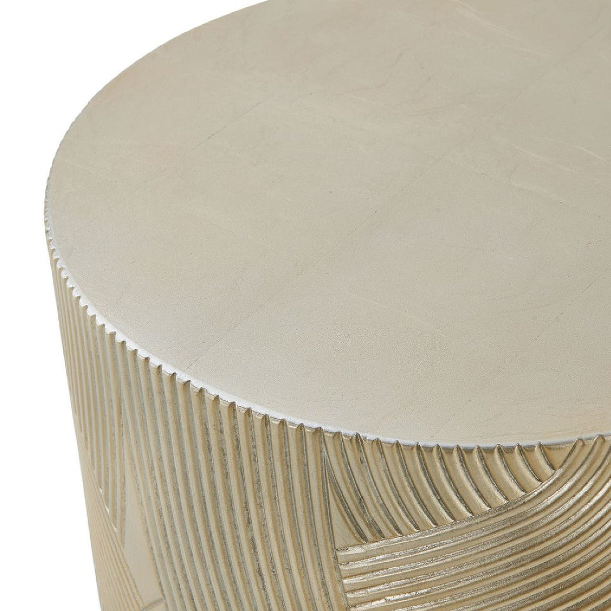   Modern European furniture - Gold Leaf Cylindrical Accent Table - www.oroa.com | Oroa.com