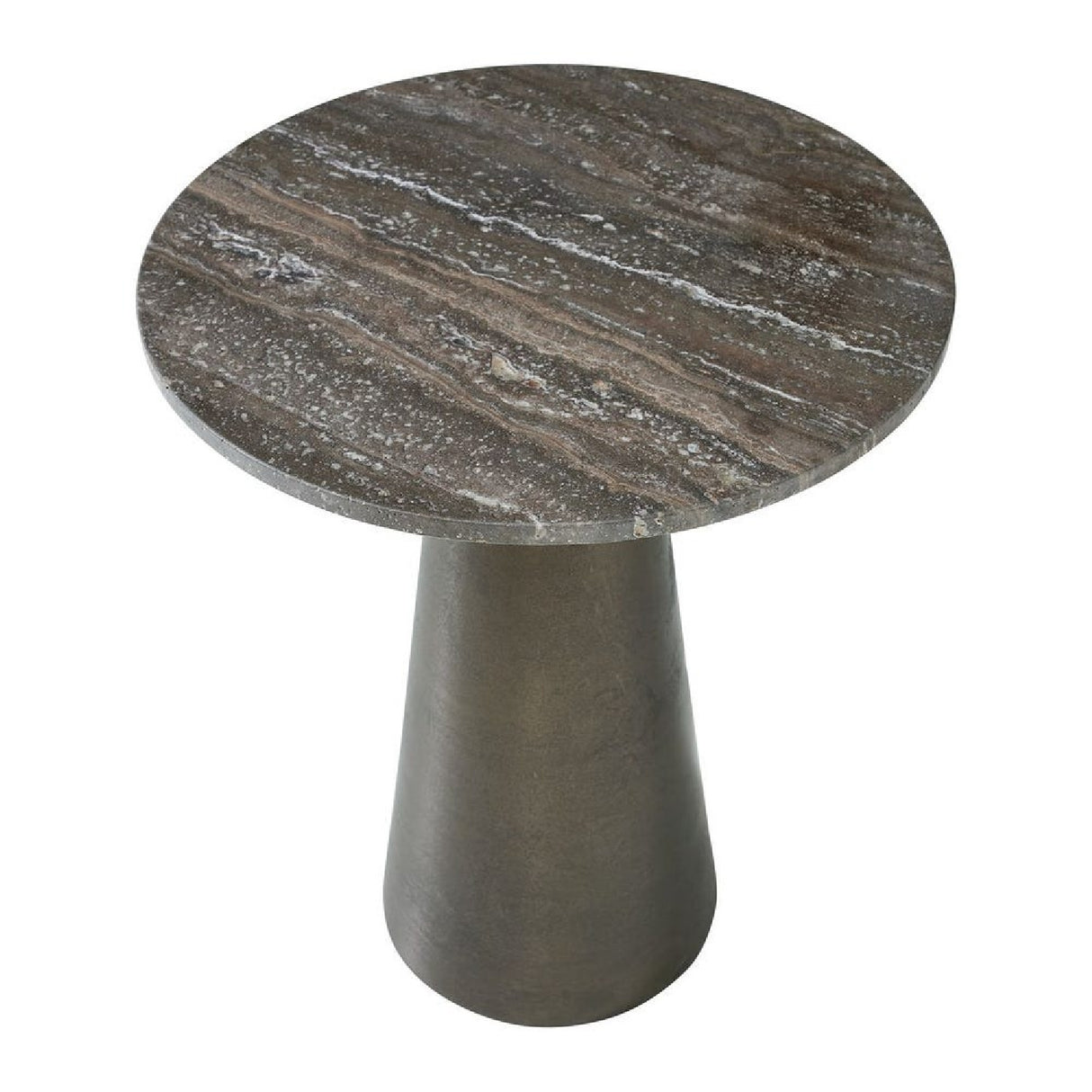   Modern European furniture - Round Bronze Indoor/Outdoor Accent Table - www.oroa.com | Oroa.com