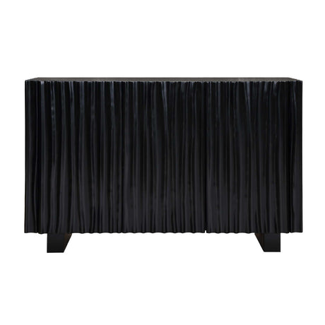   Modern European furniture - Black Carved Wooden 3-Door Cabinet - www.oroa.com | Oroa.com