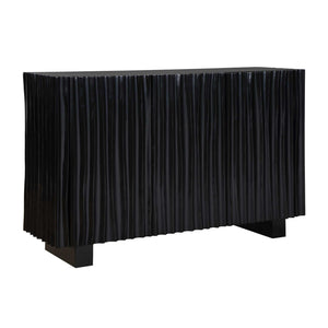   Modern European furniture - Black Carved Wooden 3-Door Cabinet - www.oroa.com | Oroa.com